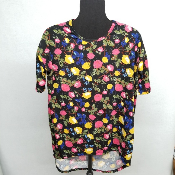 ✅Lularoe XS Roses Irma Tunic Tee - P - Picture 7 of 7